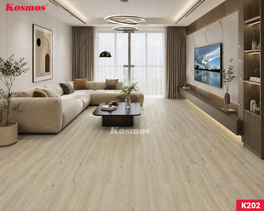 Công trình ứng dụng sàn gỗ K202 cho phòng khách