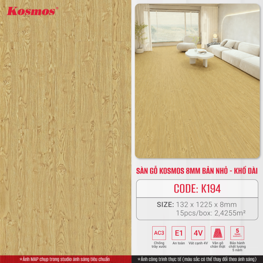 5 lý do chính bạn nên lựa chọn sàn gỗ K194 vàng sồi nhạt 5 lý do chính bạn nên lựa chọn sàn gỗ K194 vàng sồi nhạt