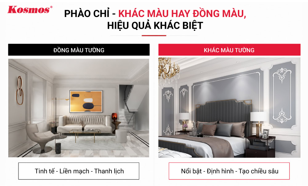 Cách trang trí tường sơn nước bằng đồ decor 3D