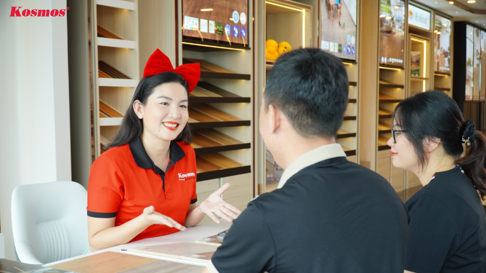 Kosmos hỗ trợ tư vấn Khách hàng giải pháp hoàn thiện công trình và kết nối với Đại lý gần nhất