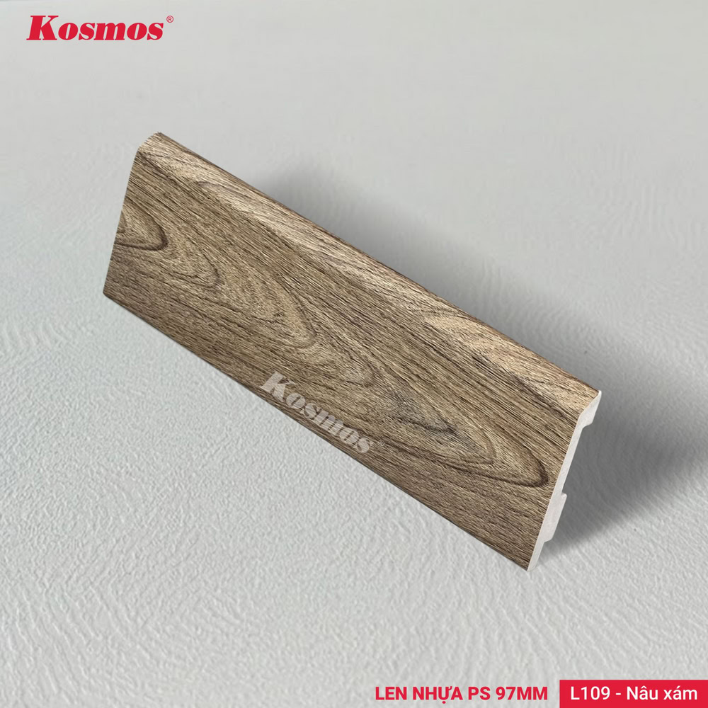 Len chân tường 97mm L109 màu nâu xám
