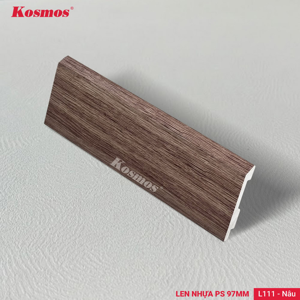 Len chân tường 97mm L111 màu nâu