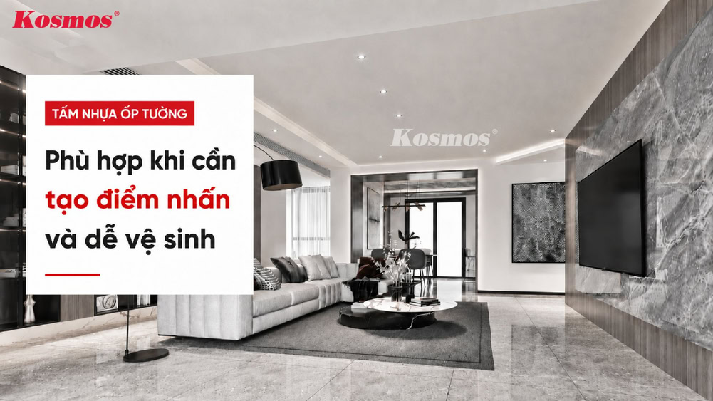 Lý do nên chọn tấm nhựa ốp tường phòng khách Lý do nên chọn tấm nhựa ốp tường phòng khách