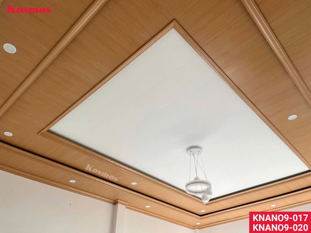 Mẫu trần giật cấp thực tế ứng dụng tấm Nano trắng