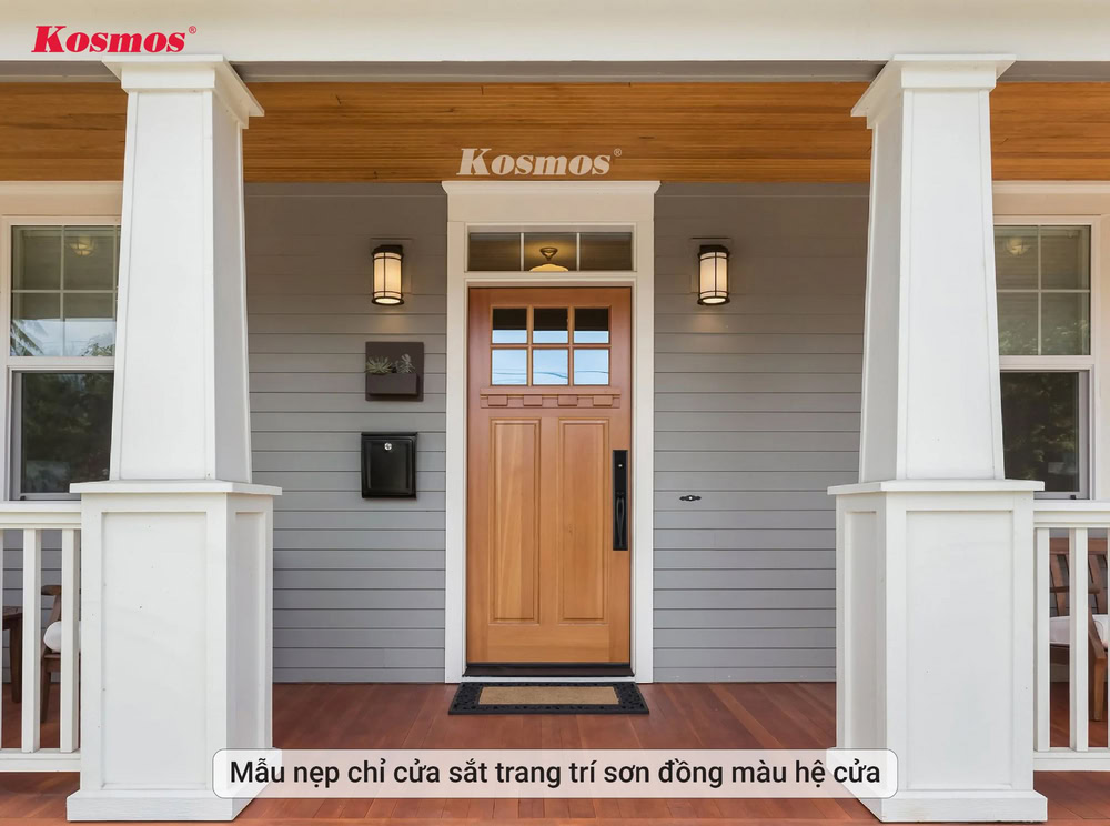 Nẹp chỉ cửa sắt có thể sơn phủ đa dạng màu sắc