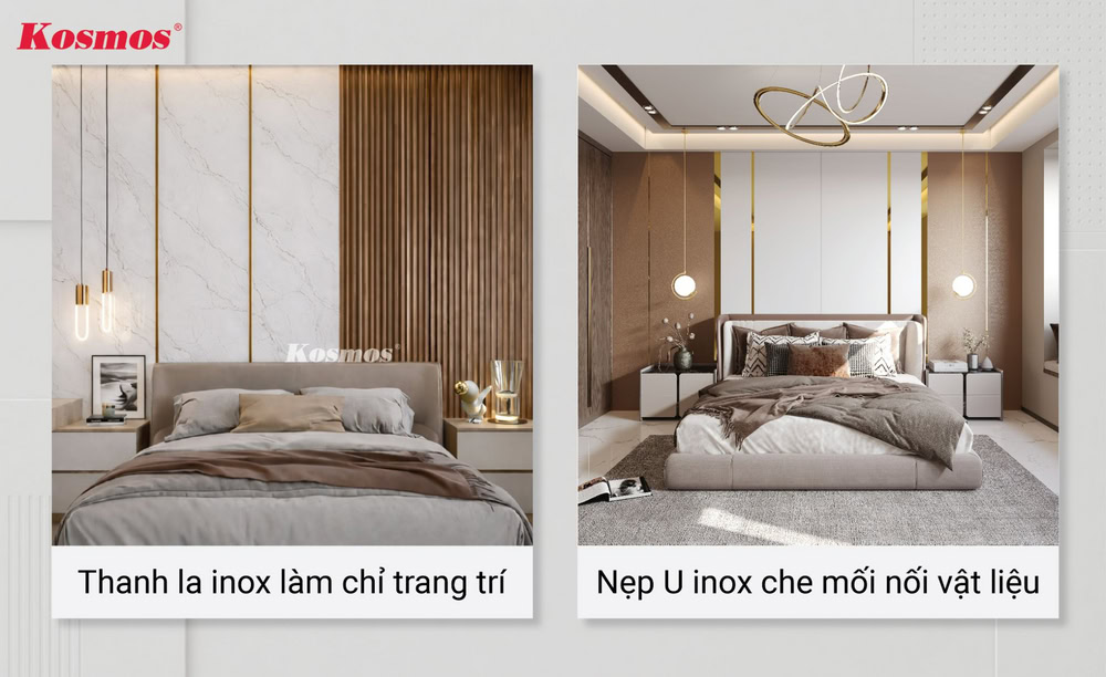 Nẹp inox la và U