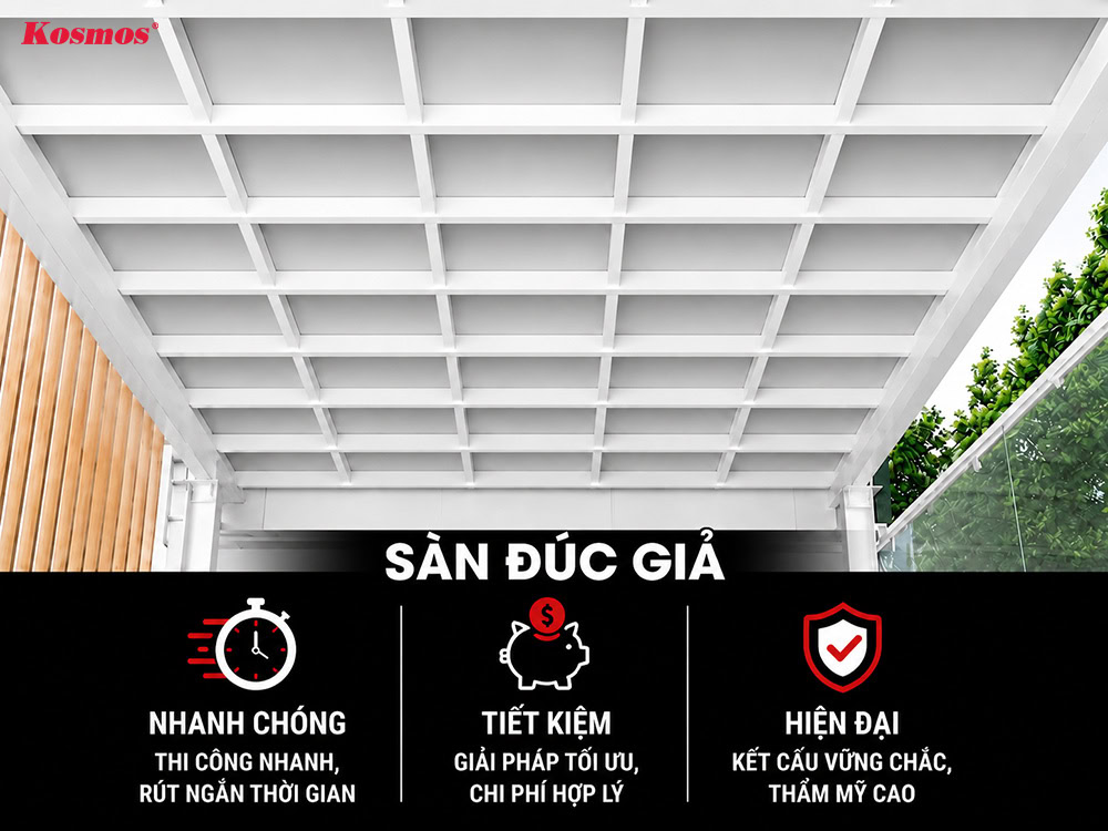Sàn đổ giả là giải pháp mở rộng không gian sử dụng hiệu quả Sàn đổ giả là giải pháp mở rộng không gian sử dụng hiệu quả