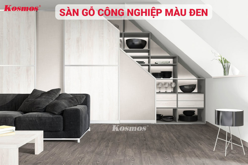 Black laminate flooring