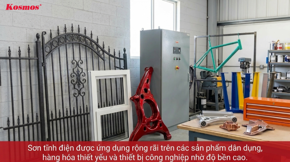 Sơn tĩnh điện là công nghệ phủ màu sản phẩm được ứng dụng rộng rãi