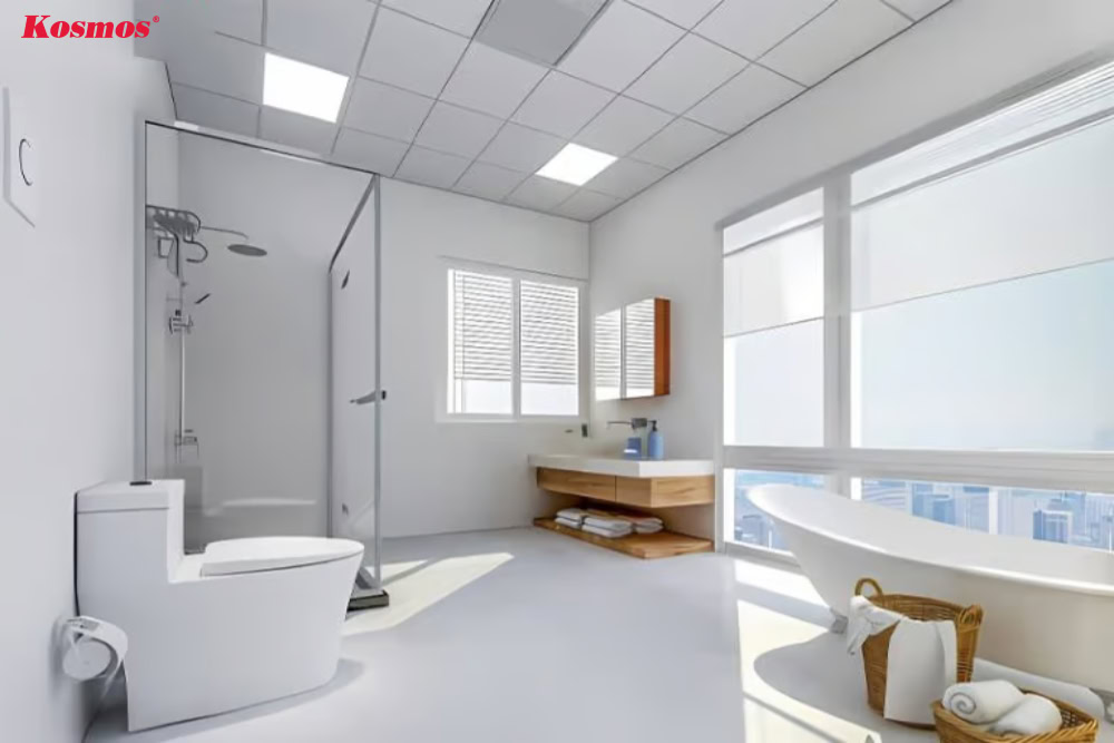 Trần nhôm nhà vệ sinh đẹp mắt và bền bỉ Trần nhôm nhà vệ sinh đẹp mắt và bền bỉ