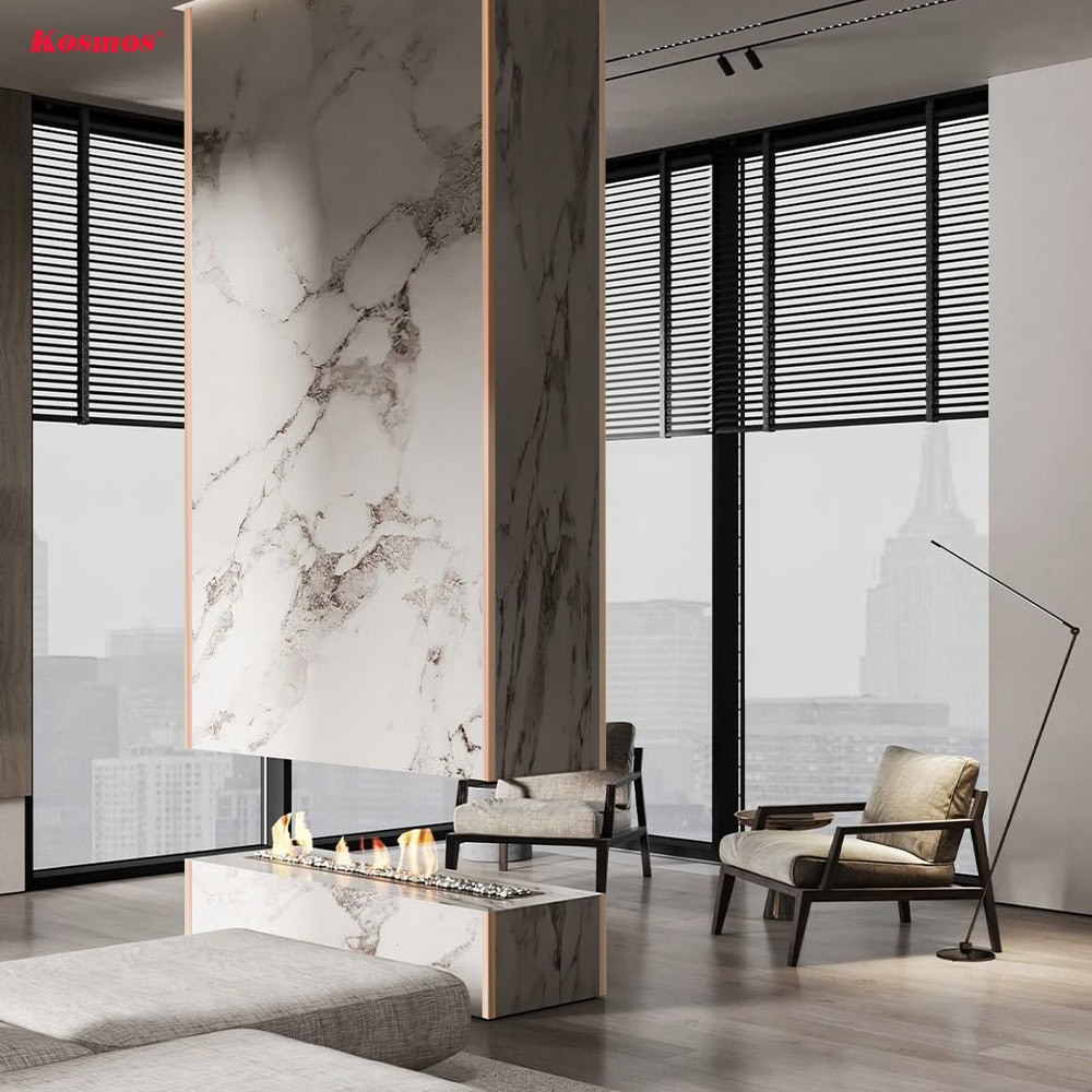 Ứng dụng nẹp V hồng gương inox trang trí nội thất