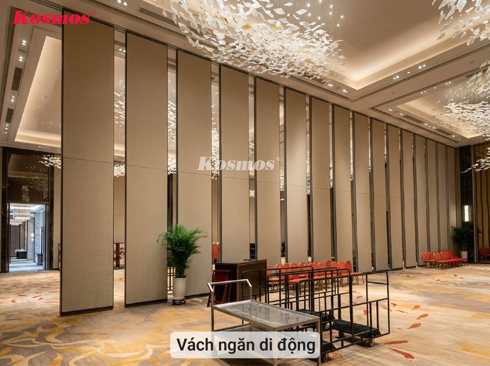 Vách ngăn di động mang đến giải pháp tổ chức không gian thuận tiện, hợp lý
