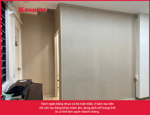Vách ngăn nhựa phòng khách: Ưu nhược điểm, mẫu đẹp, giá