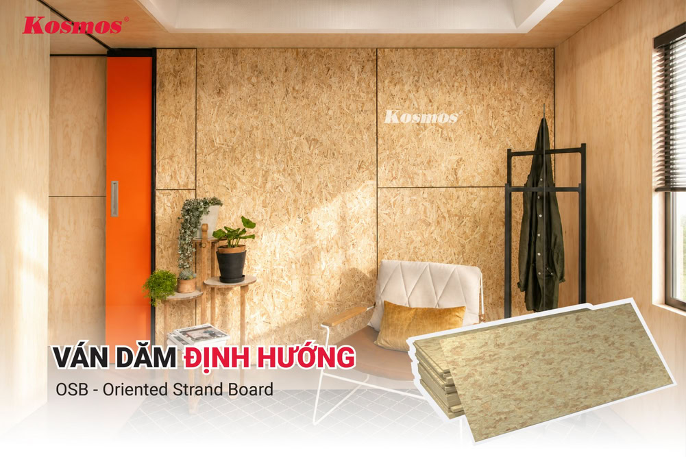 Ván dăm định hướng OSB (Oriented Strand Board)