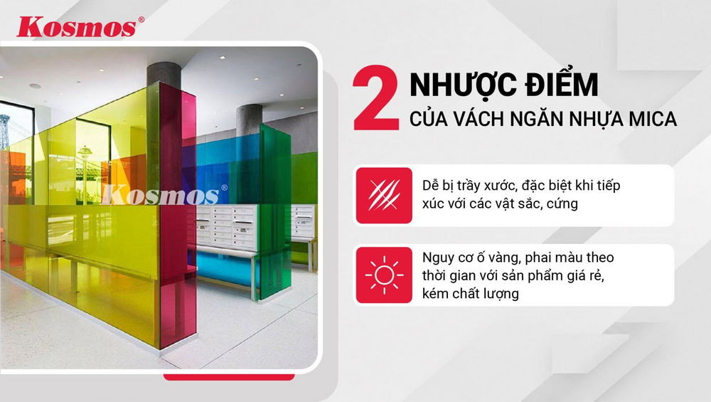 2 hạn chế cần chú ý của vách ngăn bằng nhựa mica 2 hạn chế cần chú ý của vách ngăn bằng nhựa mica