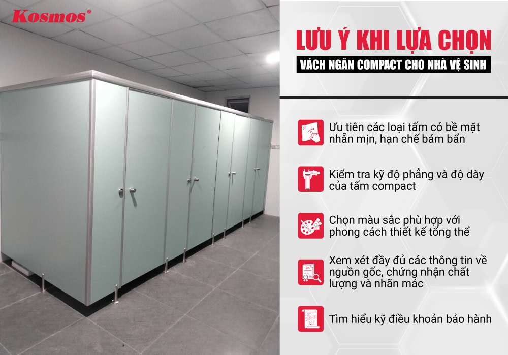 5 lưu ý khi thiết kế vách ngăn compact cho nhà vệ sinh