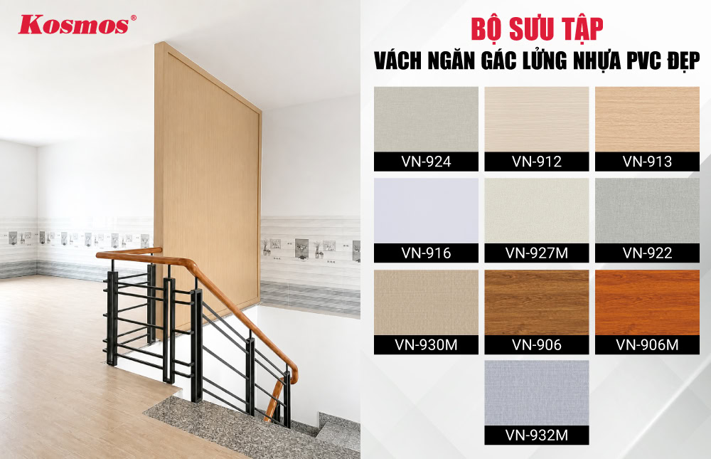 Bộ sưu tập vách ngăn gác lửng nhựa PVC đẹp Bộ sưu tập vách ngăn gác lửng nhựa PVC đẹp