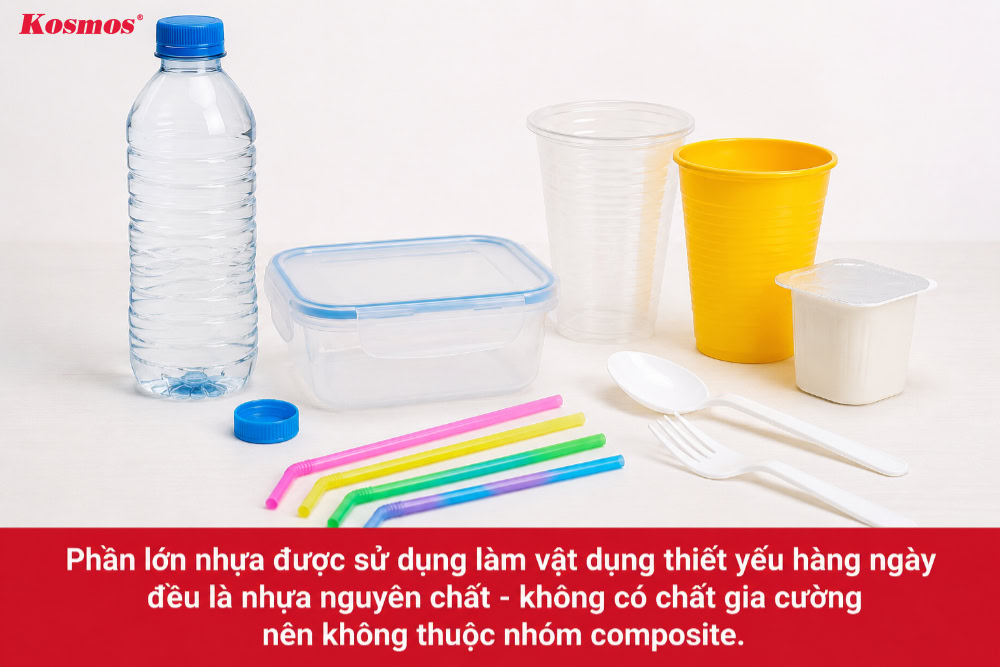 Các đồ gia dụng hằng ngày đa số làm từ nhựa nguyên chất Các đồ gia dụng hằng ngày đa số làm từ nhựa nguyên chất