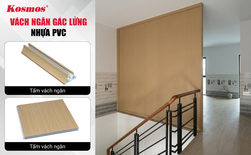 Mẫu vách ngăn nhựa PVC ứng dụng cho gác lửng Mẫu vách ngăn nhựa PVC ứng dụng cho gác lửng