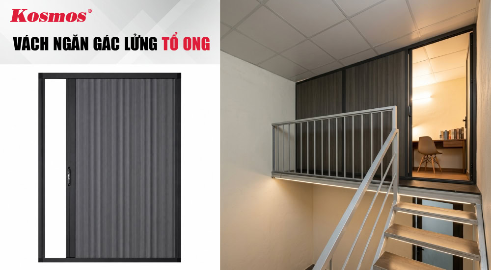 Mẫu vách ngăn rèm tổ ong ứng dụng cho gác xép Mẫu vách ngăn rèm tổ ong ứng dụng cho gác xép