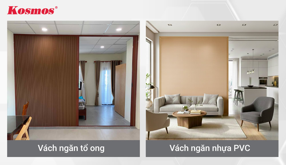 Mẫu vách ngăn tổ ong và vách ngăn nhựa PVC Mẫu vách ngăn tổ ong và vách ngăn nhựa PVC