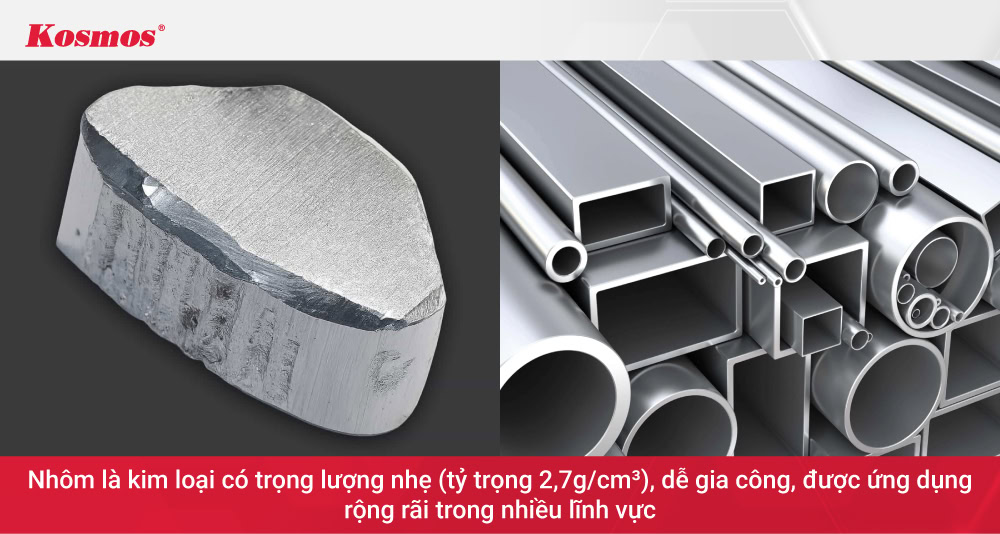 Nhôm có ứng dụng phổ biến trong nhiều lĩnh vực thực tiễn Nhôm có ứng dụng phổ biến trong nhiều lĩnh vực thực tiễn