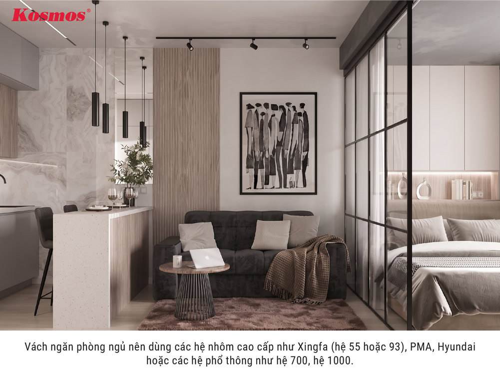 Nhôm hệ Xingfa, PMA, Hyundai hoặc hệ 700, hệ 1000 phù hợp làm vách phòng ngủ Nhôm hệ Xingfa, PMA, Hyundai hoặc hệ 700, hệ 1000 phù hợp làm vách phòng ngủ