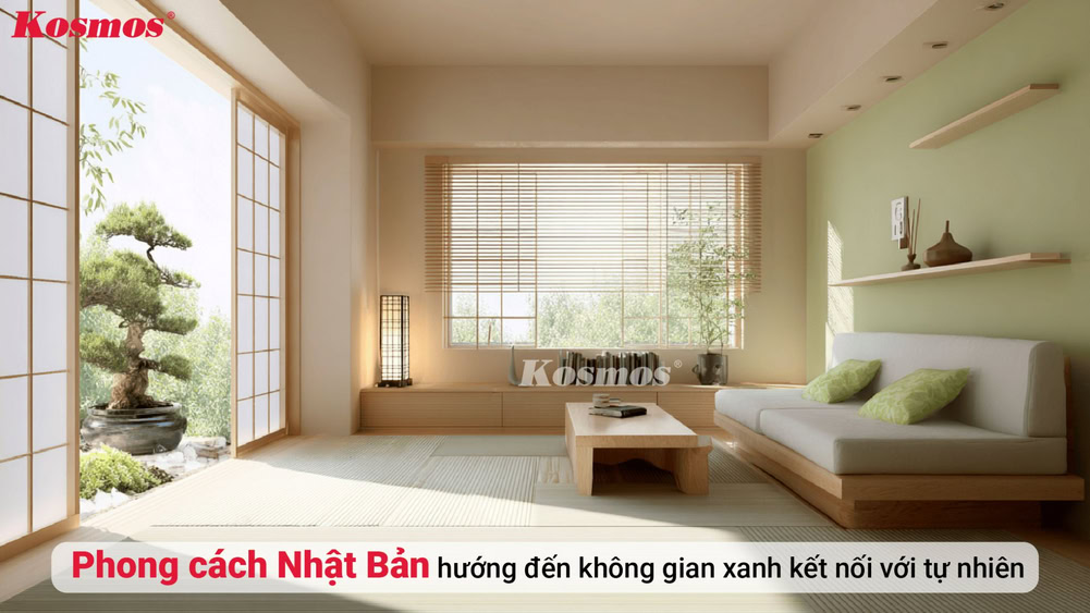 Phong cách Nhật Bản hướng đến không gian xanh kết nối với tự nhiên