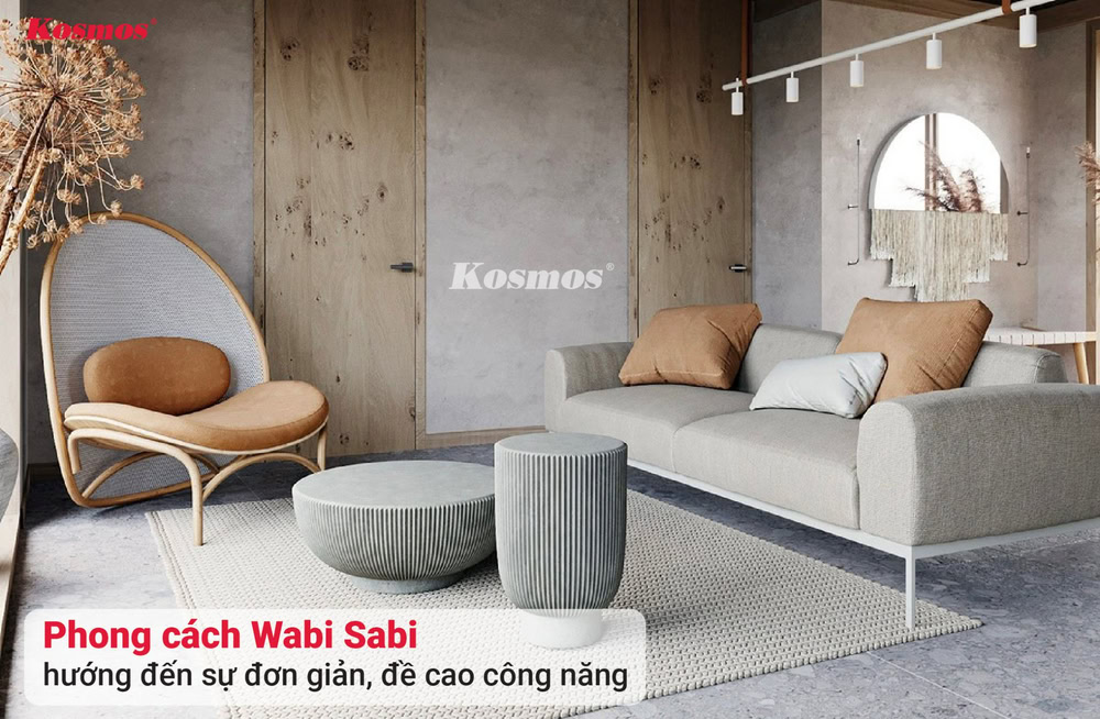 Phong cách Wabi Sabi hướng đến sự đơn giản, đề cao công năng