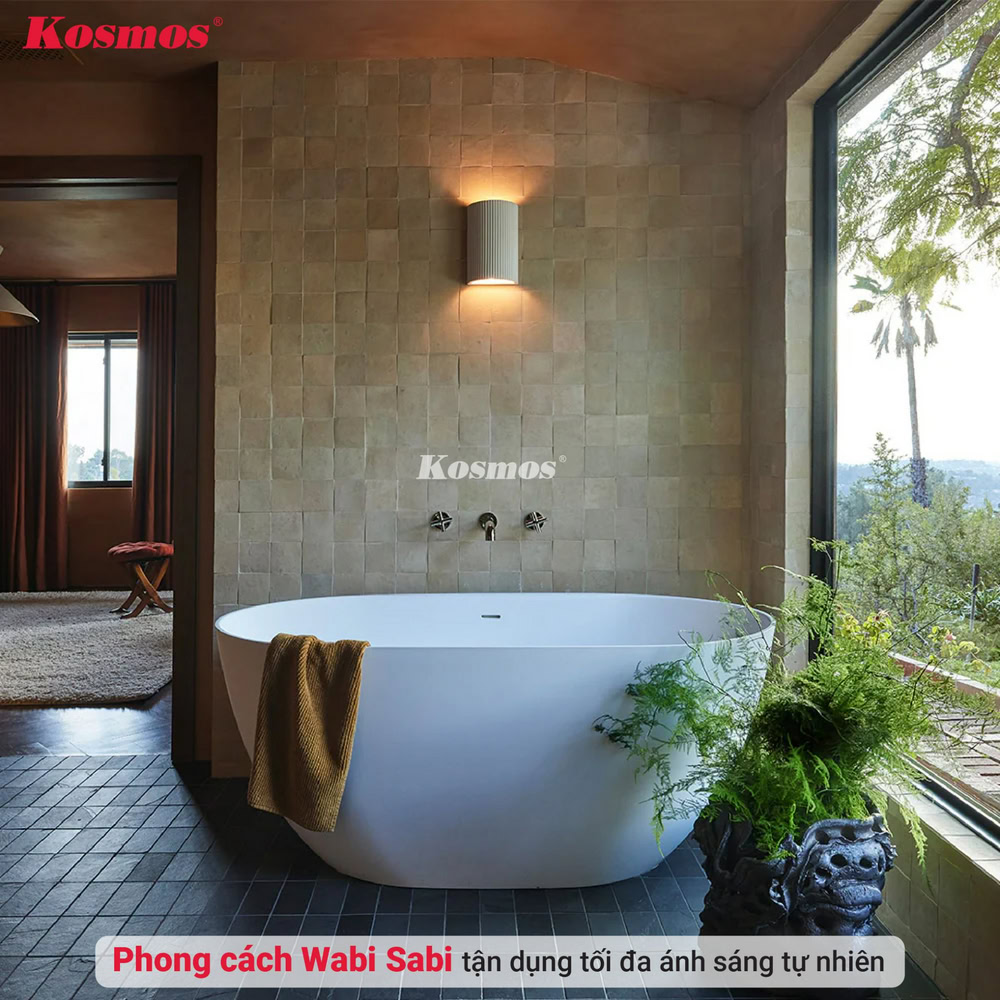 Phong cách Wabi Sabi tận dụng tối đa ánh sáng tự nhiên