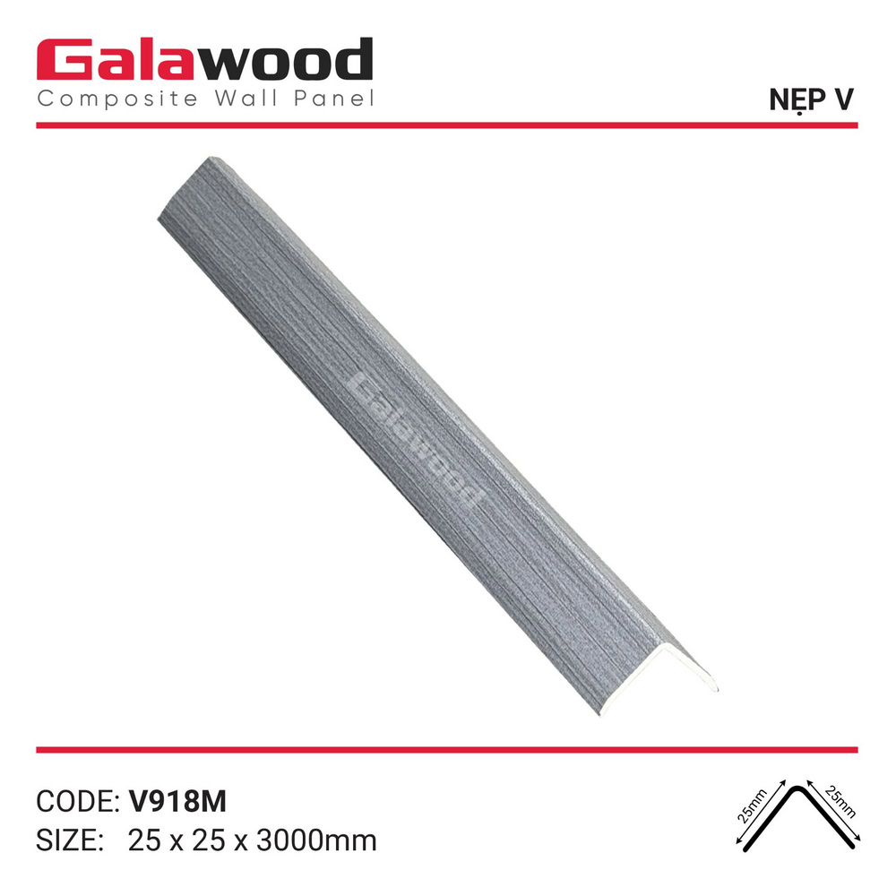 Phụ kiện nẹp V góc dương mã V-918M xám ghi