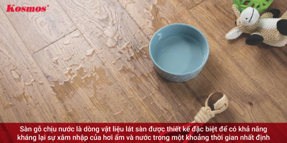 Sàn gỗ chịu nước là dòng sàn có khả năng kháng lại sự xâm nhập của nước