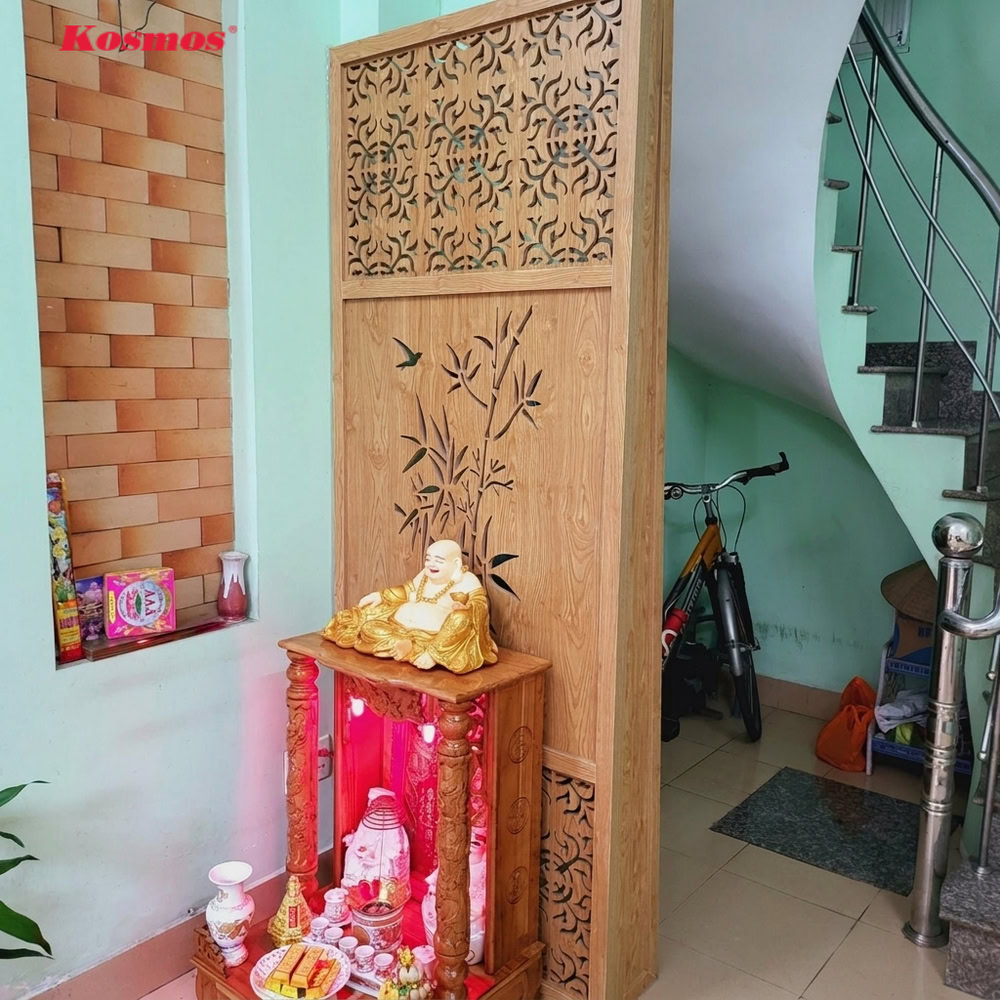 Sử dụng gỗ tự nhiên đã qua xử lý, MDF lõi xanh để đảm bảo khả năng chống ẩm cho vách Sử dụng gỗ tự nhiên đã qua xử lý, MDF lõi xanh để đảm bảo khả năng chống ẩm cho vách