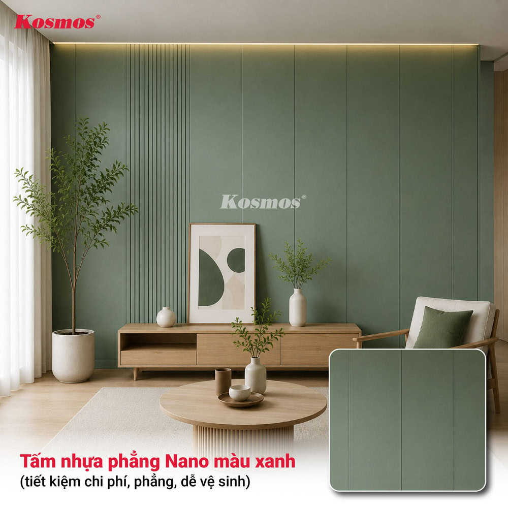 Tấm nhựa Nano biên dạng phẳng màu xanh Tấm nhựa Nano biên dạng phẳng màu xanh