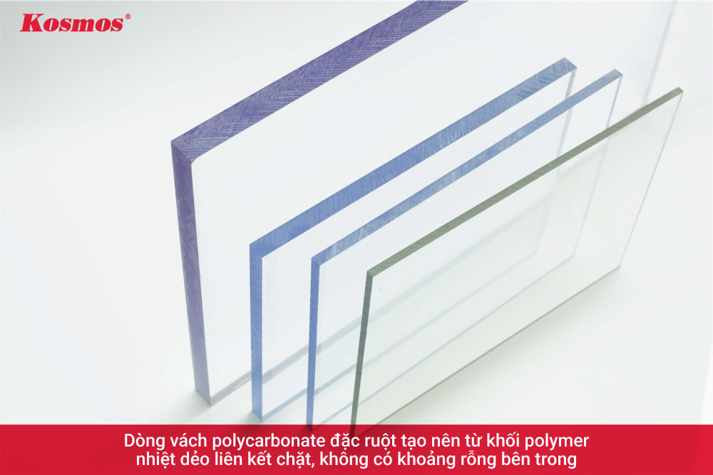 Tấm vách nhựa poly đặc có khả năng chịu lực cao