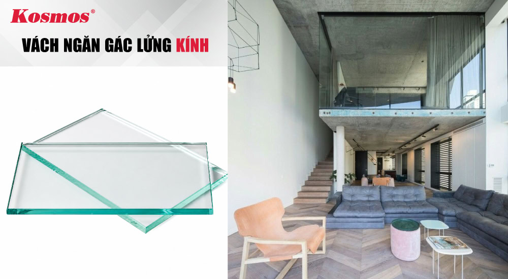 Thiết kế ngăn tầng lửng bằng hệ vách kính cường lực Thiết kế ngăn tầng lửng bằng hệ vách kính cường lực