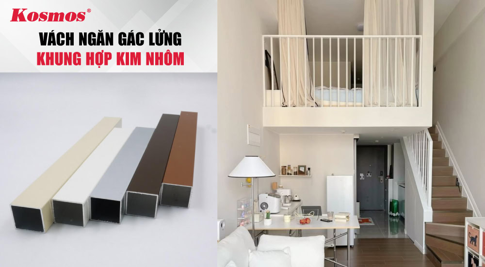 Ứng dụng thanh nhôm hợp kim làm vách ngăn gác lửng Ứng dụng thanh nhôm hợp kim làm vách ngăn gác lửng