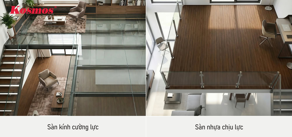 Ứng dụng thực tế sàn kính cường lực và sàn nhựa chịu lực Ứng dụng thực tế sàn kính cường lực và sàn nhựa chịu lực