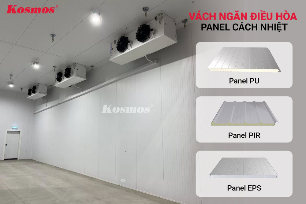 Vách ngăn panel là dòng vách cách nhiệt chuyên dụng cho kho lạnh, hầm đông