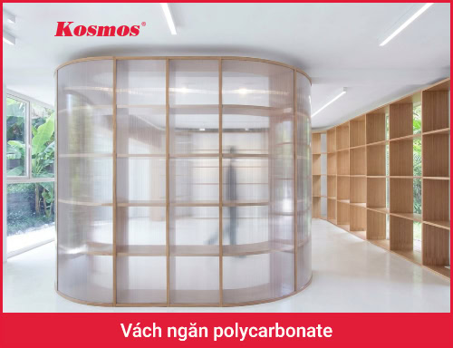 Vách ngăn polycarbonate: Ưu nhược điểm, các loại, ứng dụng 2026
