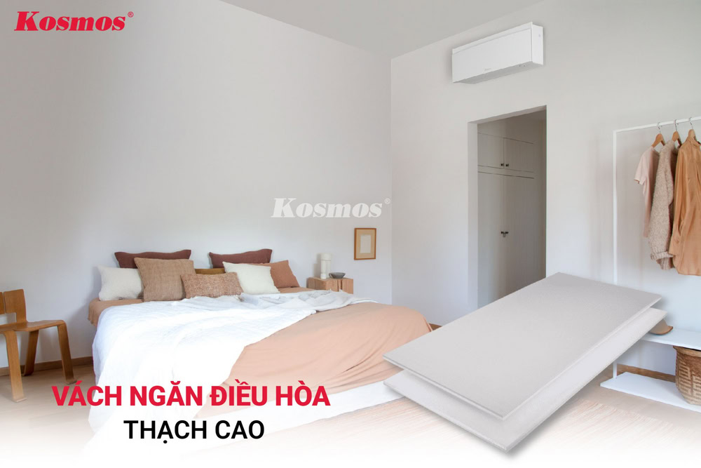 Vách ngăn thạch cao hạn chế dẫn nhiệt, giúp giữ nhiệt hiệu quả