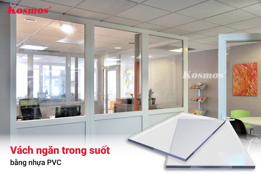 Vách nhựa PVC có khả năng truyền sáng đạt 70 - 85% Vách nhựa PVC có khả năng truyền sáng đạt 70 - 85%
