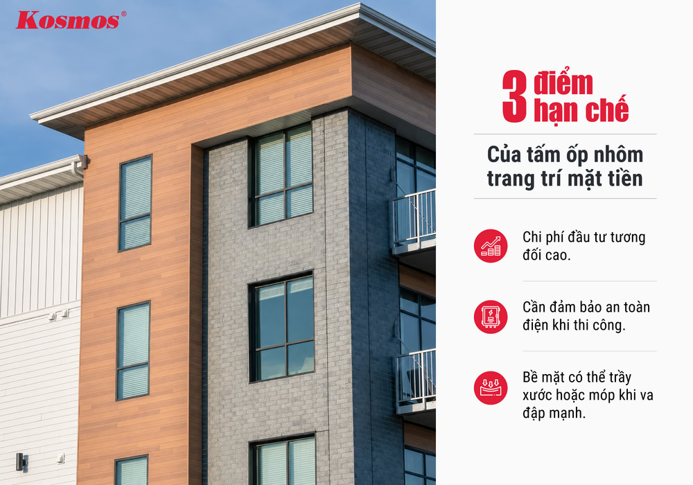 3 điểm hạn chế của tấm ốp nhôm trang trí mặt tiền 3 điểm hạn chế của tấm ốp nhôm trang trí mặt tiền