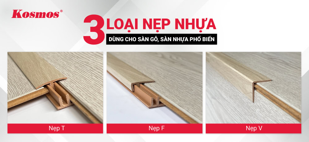 3 loại nẹp nhựa dùng cho sàn gỗ, sàn nhựa phổ biến 3 loại nẹp nhựa dùng cho sàn gỗ, sàn nhựa phổ biến