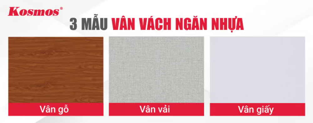 3 mẫu mã vách ngăn nhựa PVC được phủ film 2 mặt hoàn thiện đẹp 3 mẫu mã vách ngăn nhựa PVC được phủ film 2 mặt hoàn thiện đẹp
