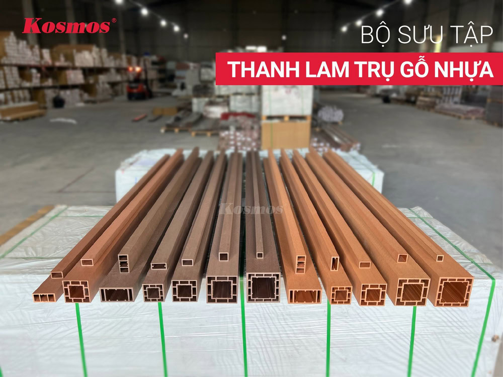 Bộ sưu tập thanh lam trụ gỗ nhựa Kosmos đẹp, tuổi thọ cao