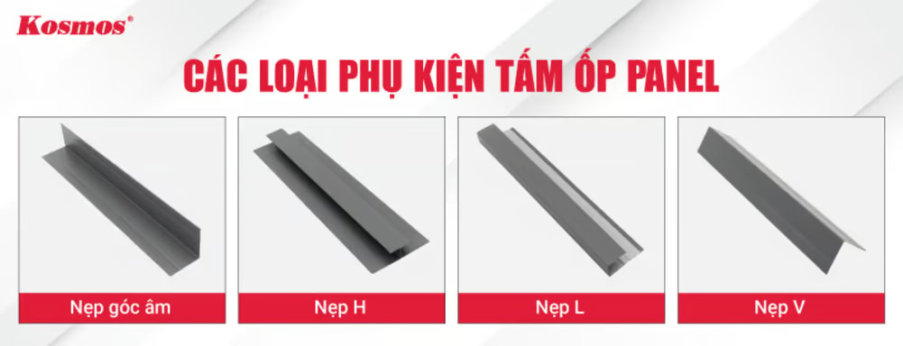 Các loại phụ kiện tấm ốp panel Các loại phụ kiện tấm ốp panel