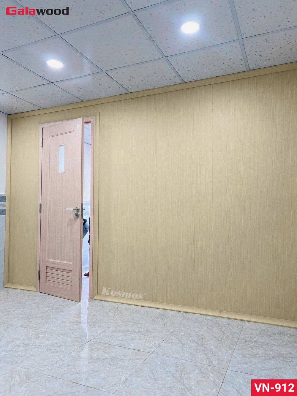 Công trình vách ngăn nhựa 2 mặt thi công bởi Đại lý của Kosmos