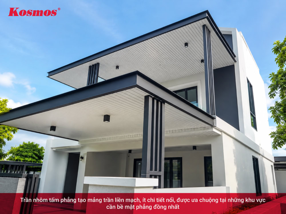 Trần nhôm tấm phẳng Trần nhôm tấm phẳng