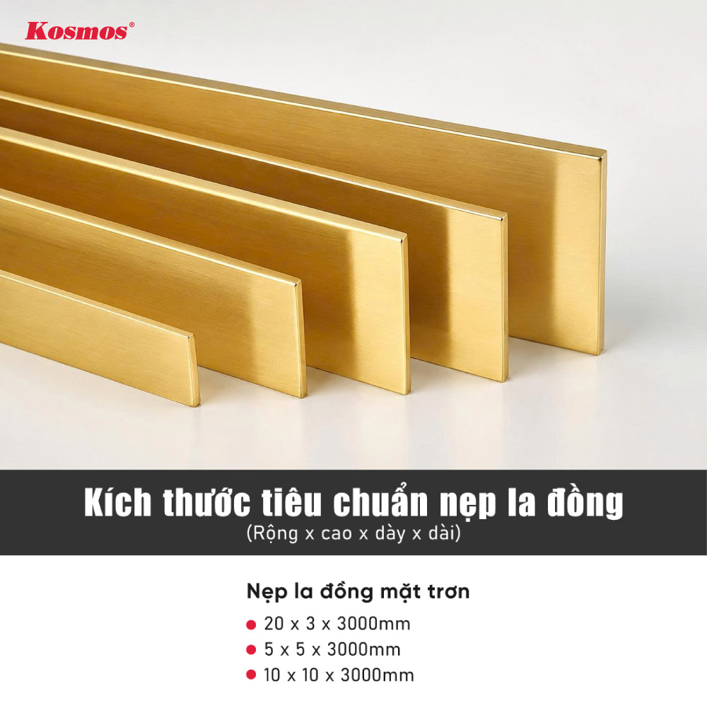 Kích thước tiêu chuẩn nẹp la đồng Kích thước tiêu chuẩn nẹp la đồng